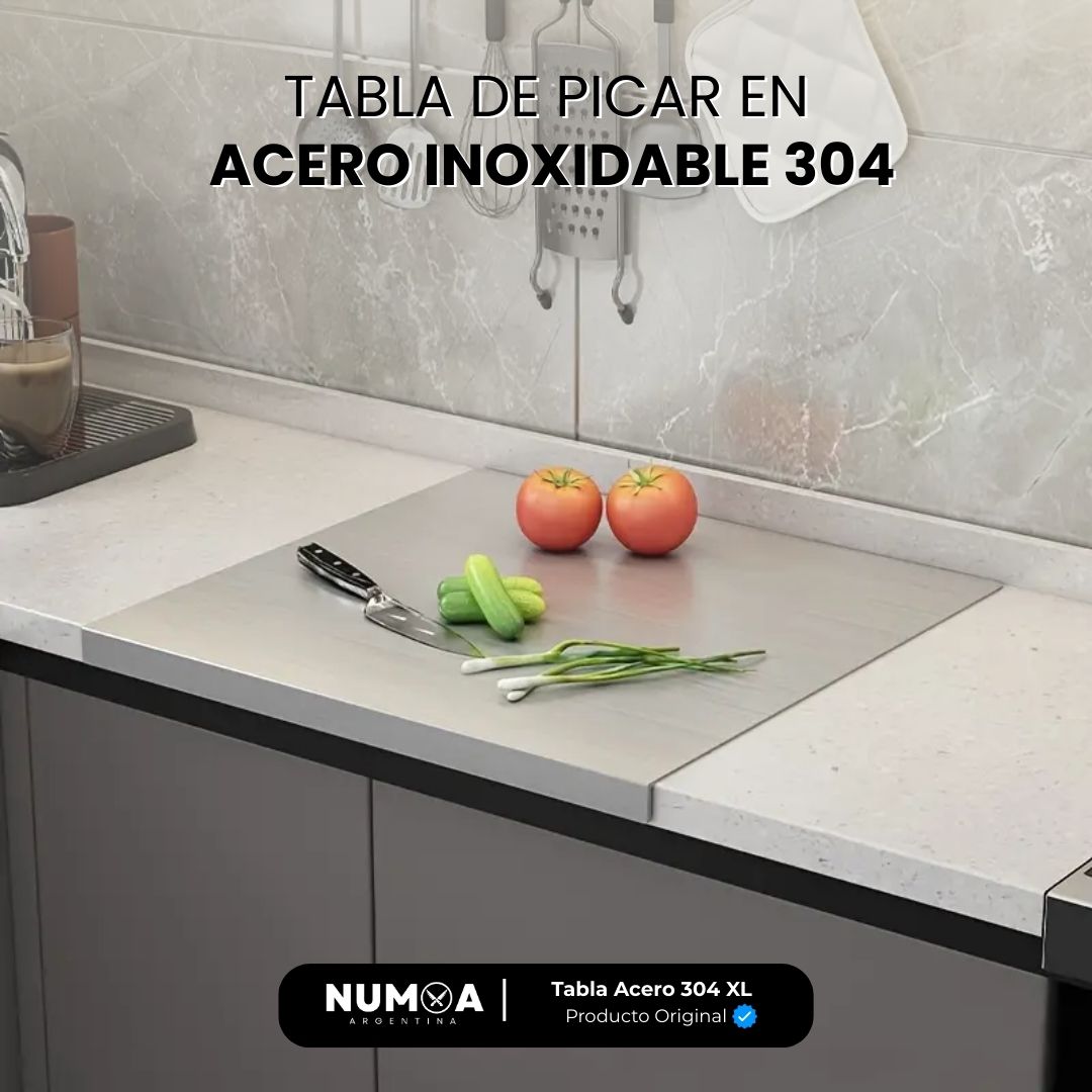 Tabla de Cortar de Acero Inoxidable 304 Numoa™