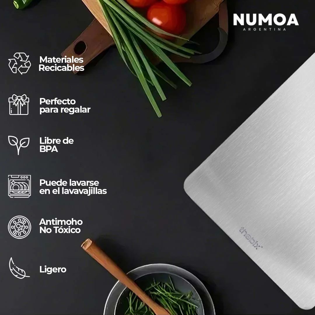 Tabla INOXIA™ de Acero 304 - Cortes Precisos e Higiene Máxima
