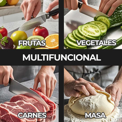 Tabla INOXIA™ de Acero 304 - Cortes Precisos e Higiene Máxima